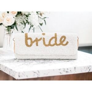 Beaded Bride Purse Clutch Shoulder Bags Holiday Beach Crossbody